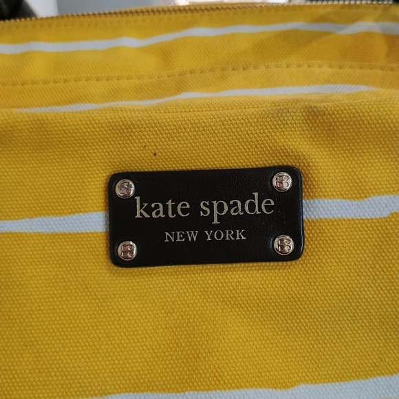 Kate Spade Yellow Striped Women's Bag - Picture 2 of 10